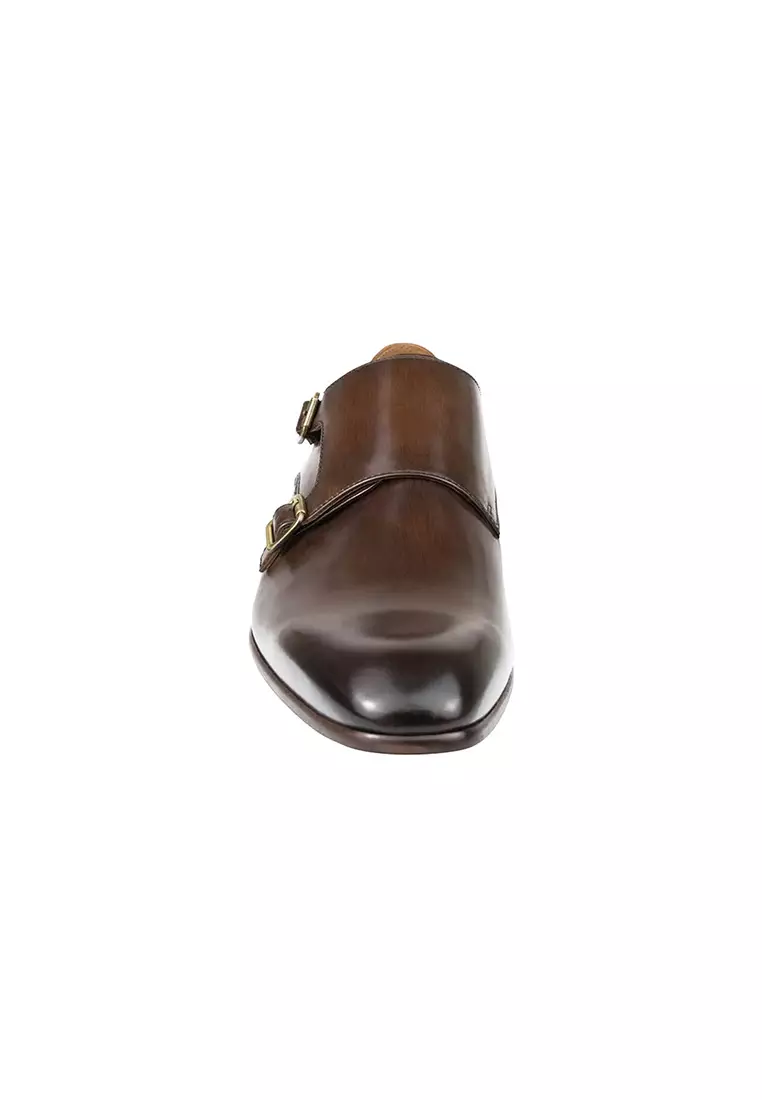 FLICKER Plain Toe Double Monk Strap