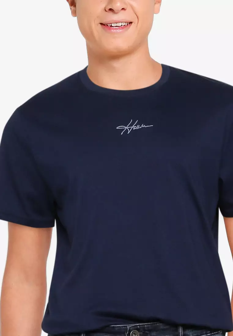 hollister navy t shirt