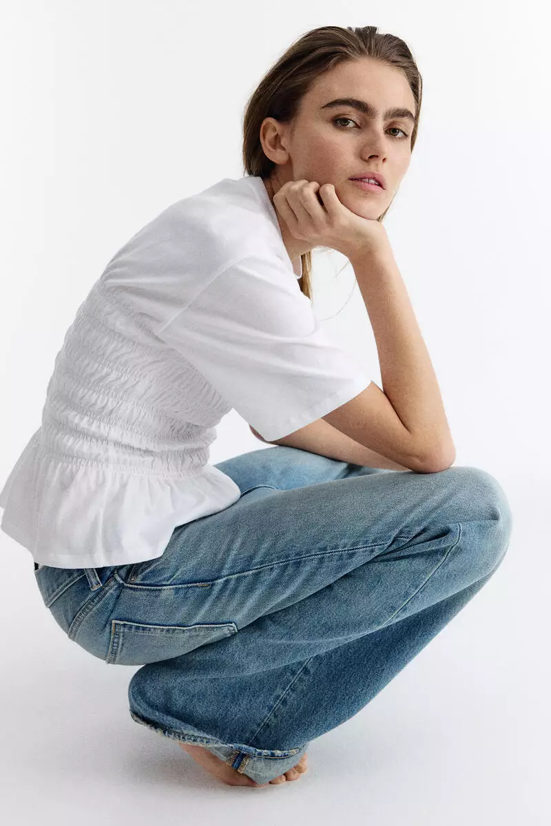 Smocked T-shirt