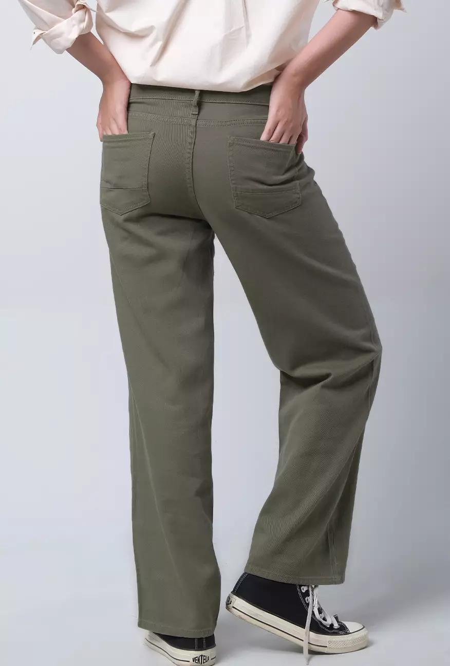 Celana Wanita Loose I2 Series Army