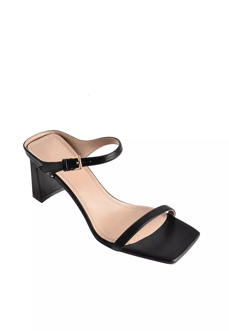 Square outlet heel shoes