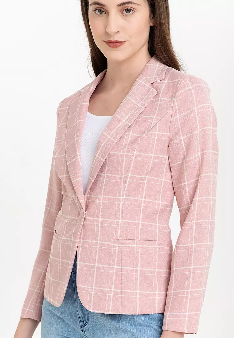 Checkered Blazer