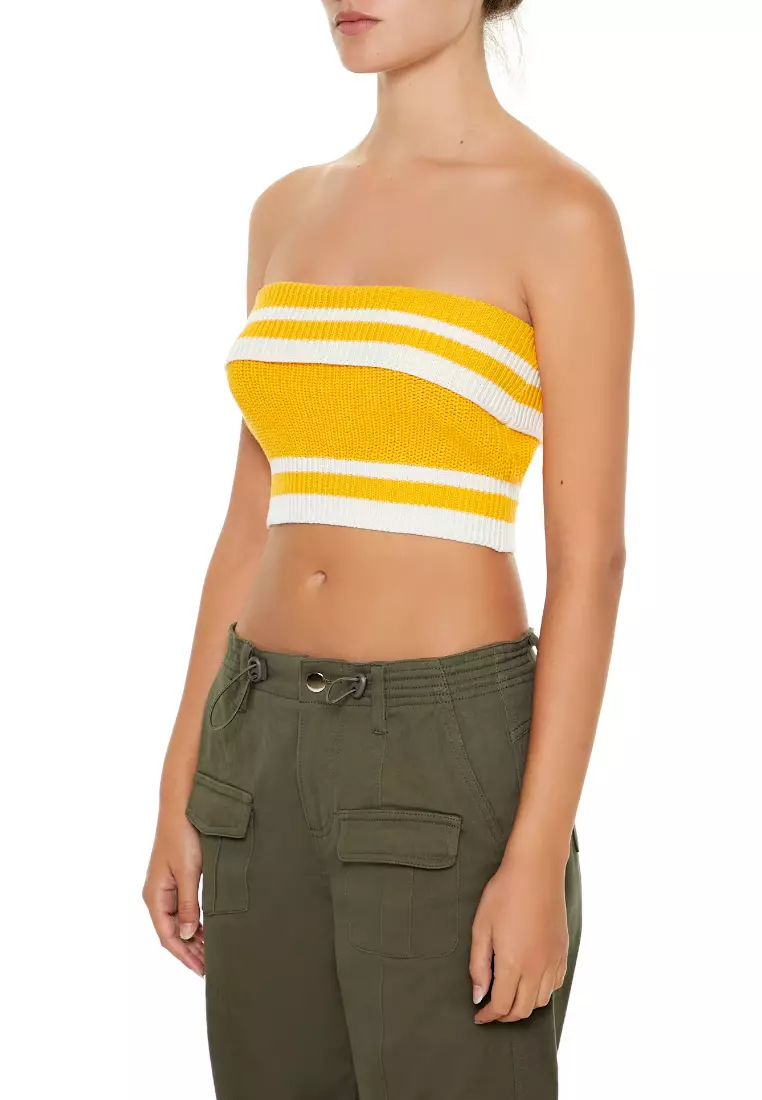 Forever 21 yellow tube top clearance