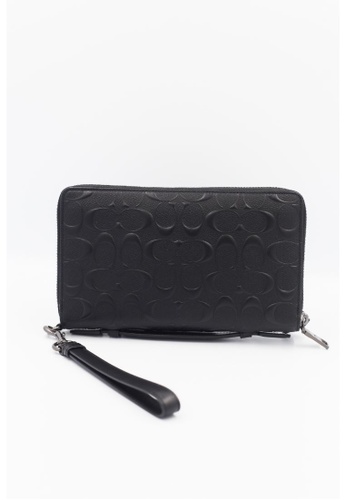 Buy Coach Coach Double Zip Travel Organizer In Signature Leather