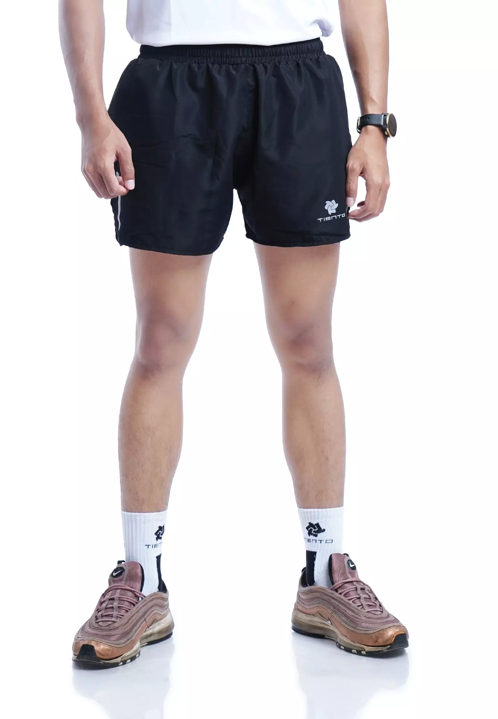 Tiento Celana 2in1 Legging Pendek Olahraga Lari Pria Short Pants Leging Running Xceleration