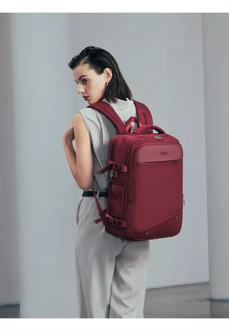 Multi Functional Business Travel USB Port Two Top Handle Backpack for Women