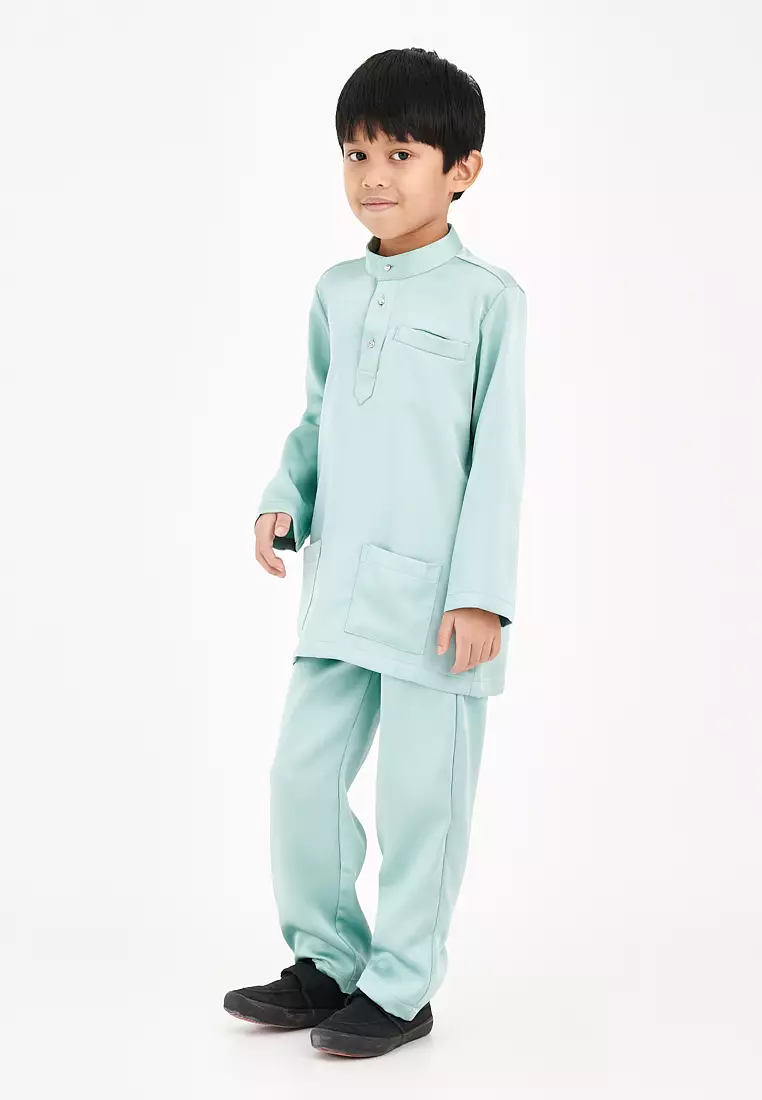 Gene Martino - Abdel Baju Melayu Slim Fit Sedondon – Kids 1139