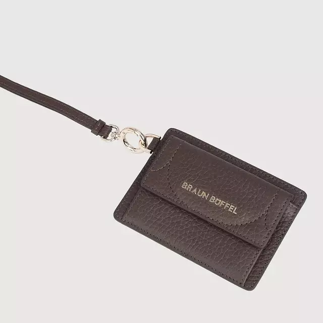 BRAUN BUFFEL LANYARD WANITA NODUS WITH PASSHOLDER