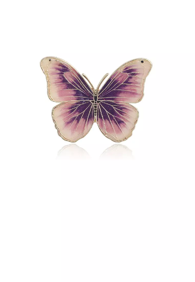 Purple deals butterfly brooch