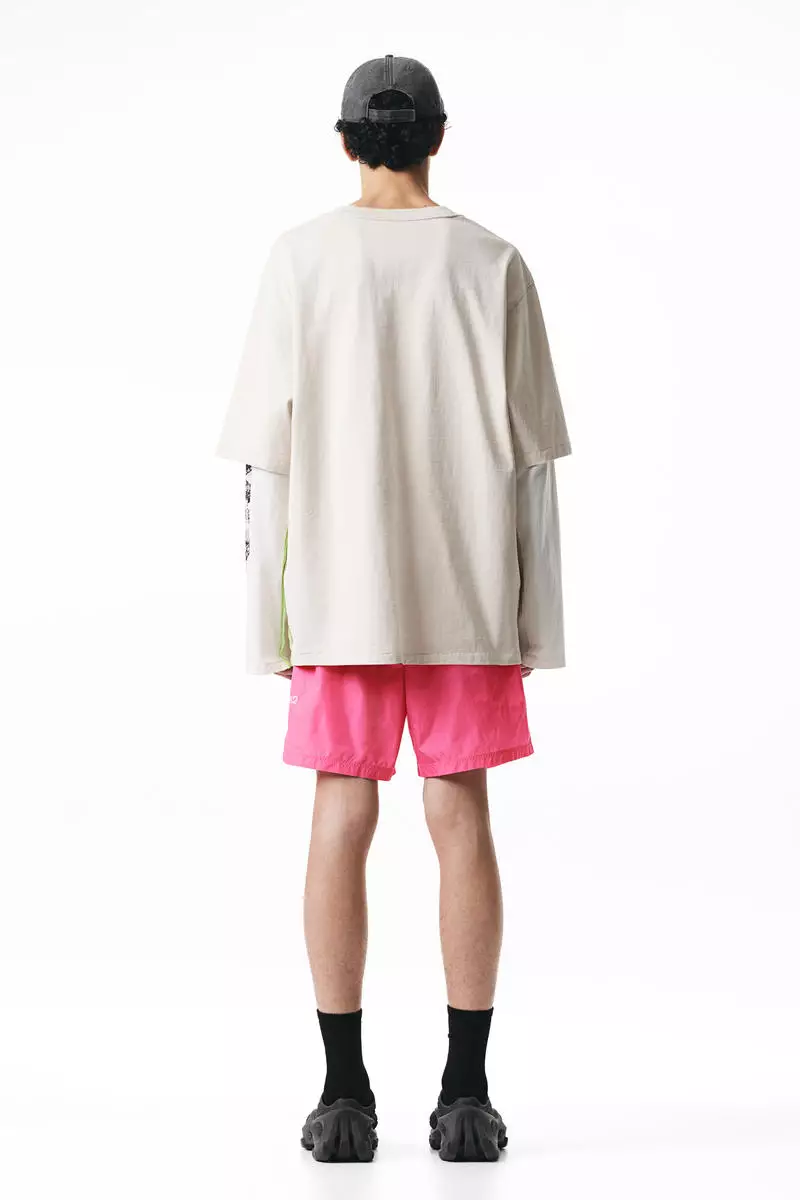 Side-stripe swim shorts