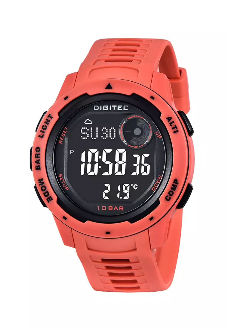 Jual Digitec Digitec Jam Tangan Pria - Orange Black - Rubber Strap - DS ...