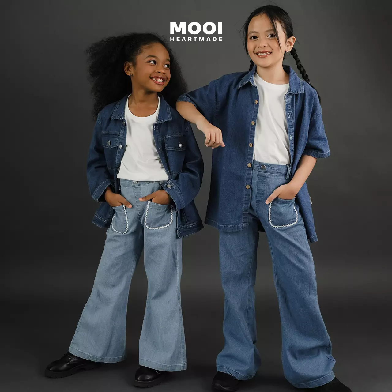 Mooi Celana Jeans Anak Kids Lea Denim Pants - Light Blue
