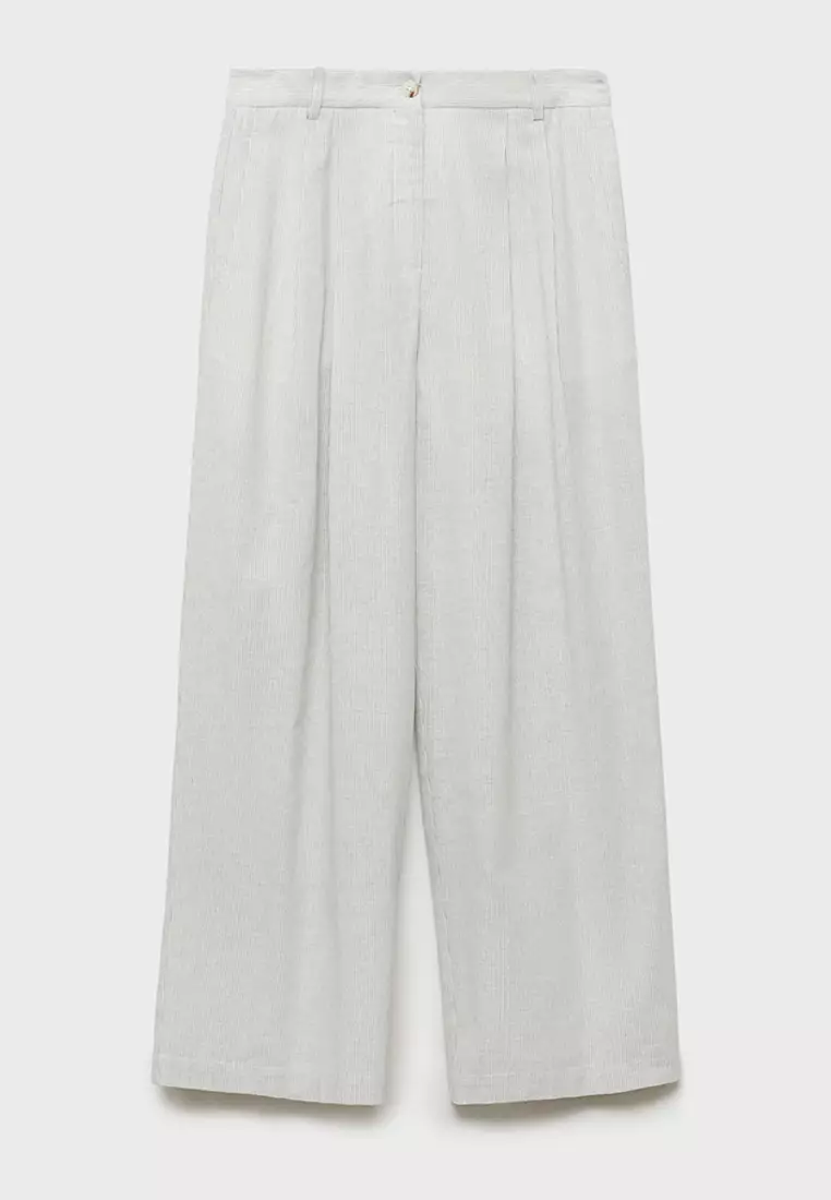 Straight-Fit Suit Trousers