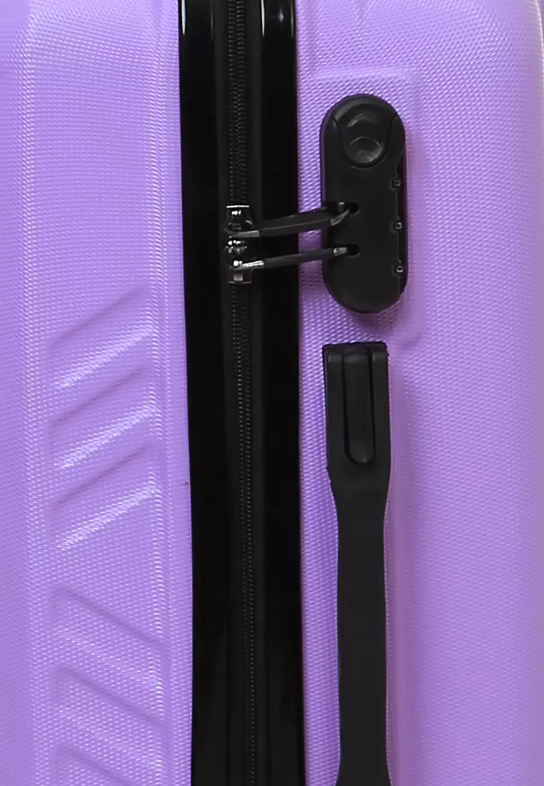 Carlton Koper Unisex Size 20 Inch Suitcase Large Compartment Material ABS+PVC Coated ORIGINAL - Purple