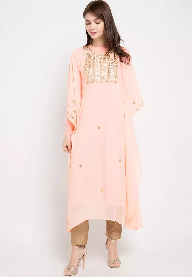 Chanira Festive Sherly Kaftan - Peach