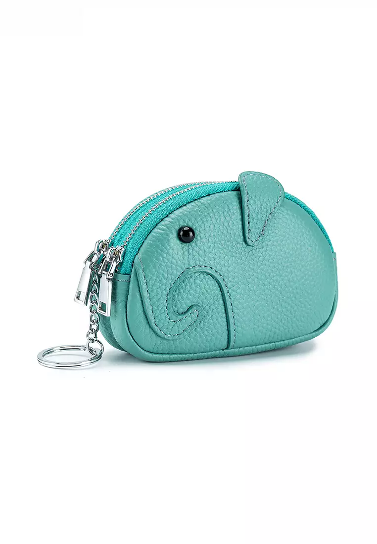 ZITIQUE Full -grain leather multi -purpose small elephant pull