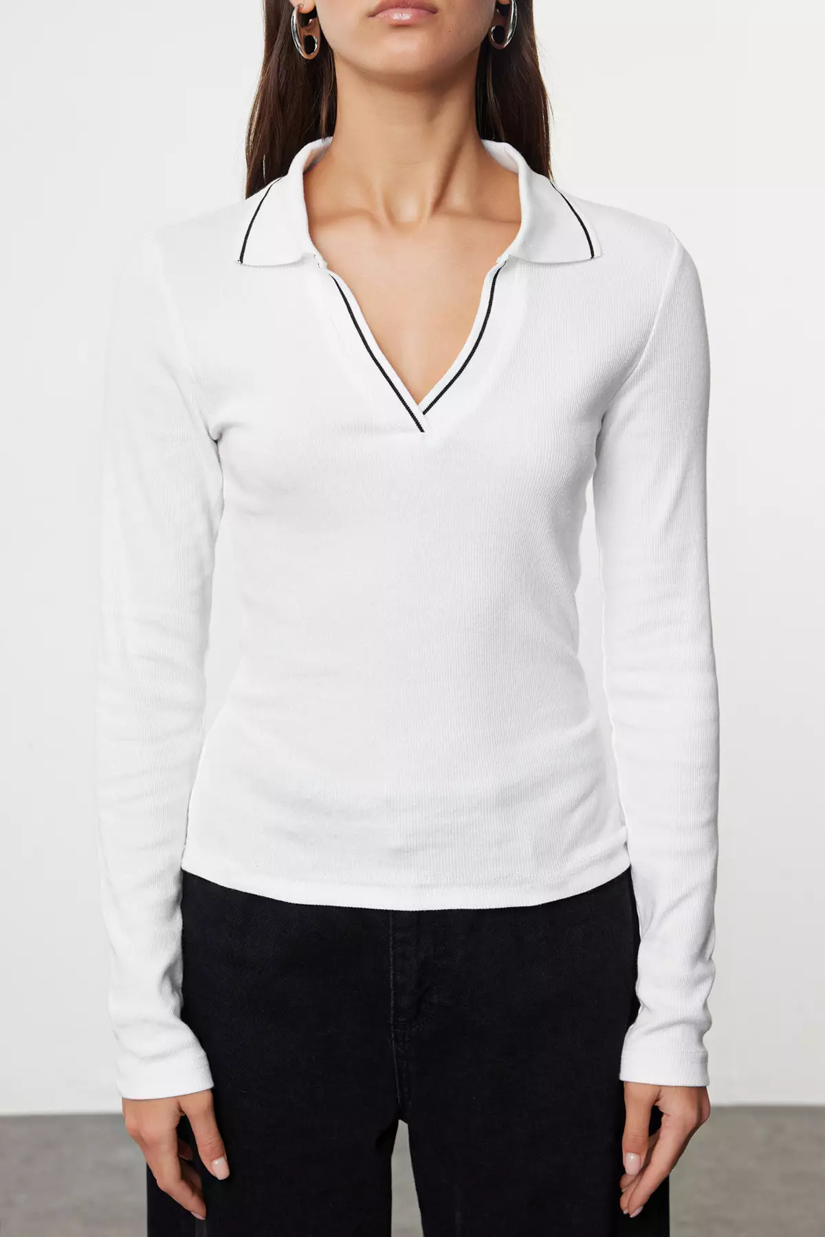 Polo Neck Blouse