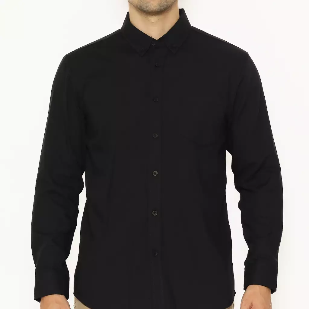 AMK Kemeja Pria Lengan Panjang SHS CHIKO L/S Hitam