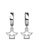 Her Jewellery silver Dangling Huts Earrings (White Gold) - Made with Swarovski Crystals 6A196ACD891DC2GS_4