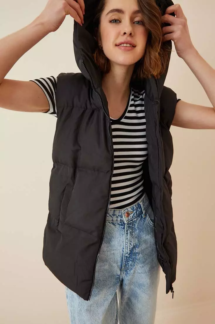 Buy Happiness Istanbul Long Inflatable Hooded Vest 2024 Online