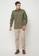 SRITEX green Men's Long Sleeve Shirt (SRX 040) - GREEN A46EFAA43A4DF8GS_5