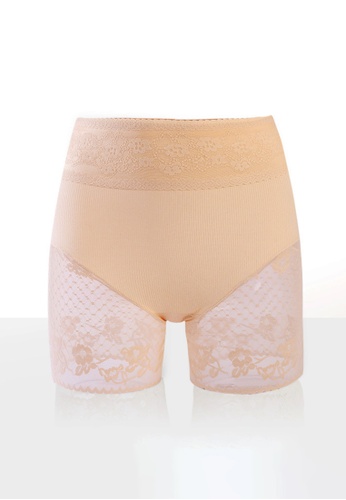 LYCKA beige LUV9015-Lady Seamfree Body Shaping Safety Panty-Beige 0421CUS453042FGS_1