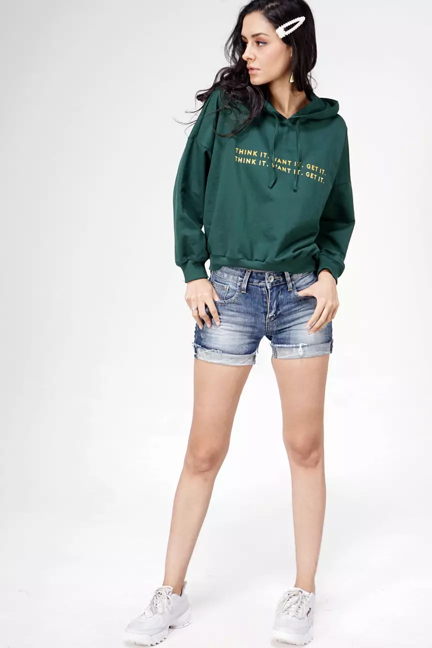 Sweater Wanita Mafis Dark Green