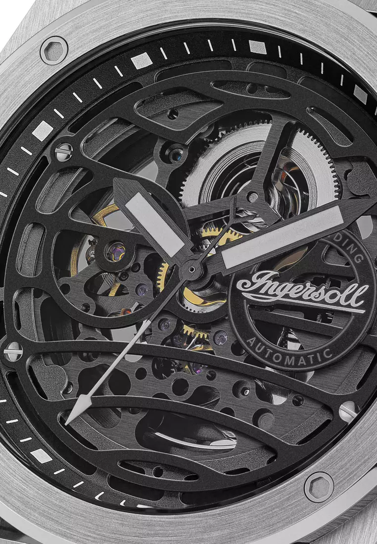 Ingersoll The Springfield Silver Stainless Steel Analog Automatic Watch For Men INI15203