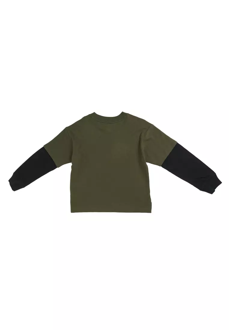 Long Sleeve Twofer Novelty Tee