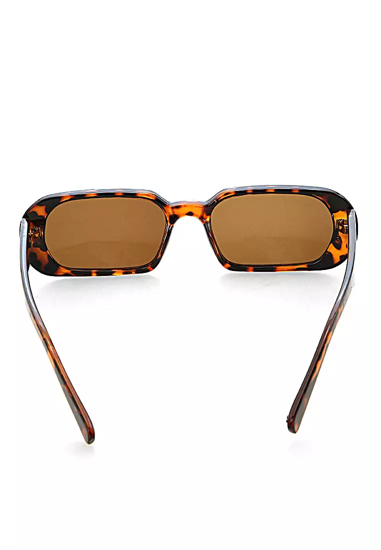 Mackenzie Kacamata Oval Frame Sunglasses Material PC ORIGINAL - Brown