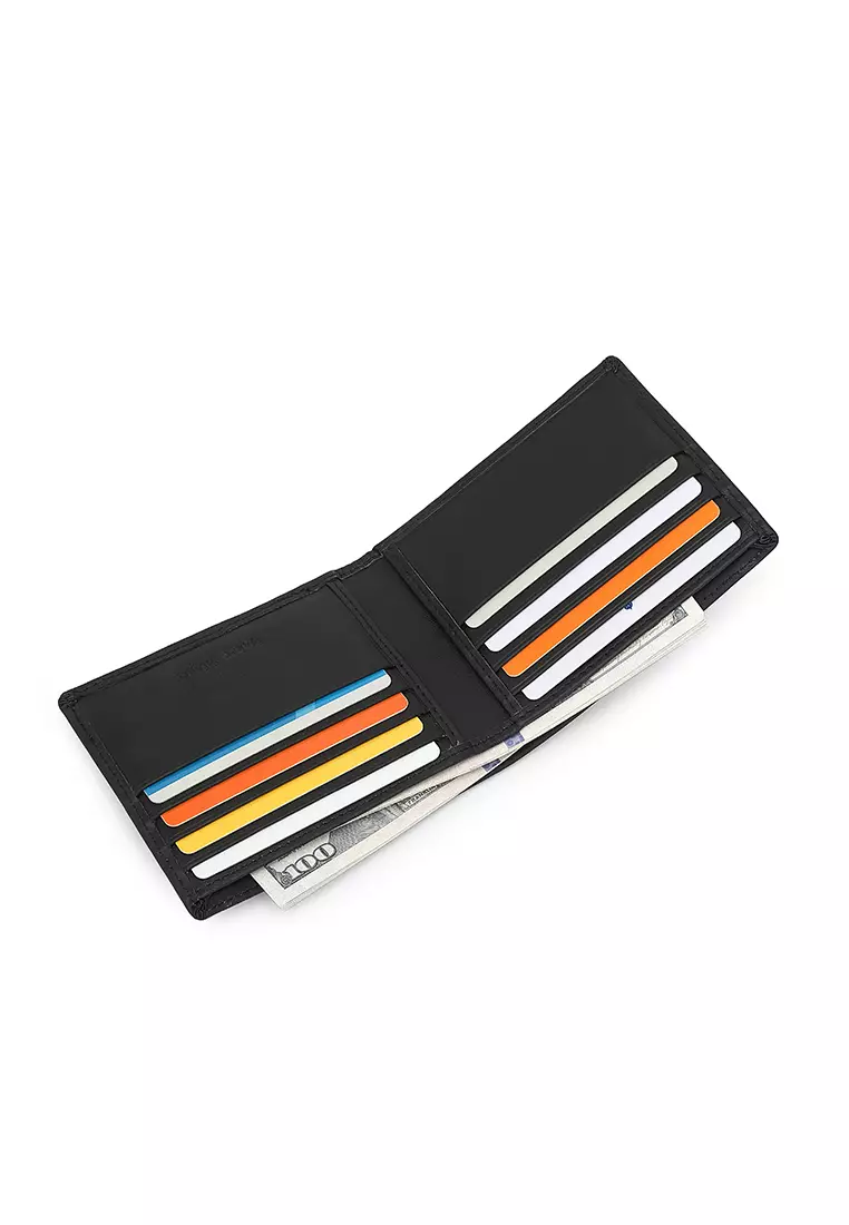 Gift Set - Leather RFID Wallet + 35mm Automatic Buckle Belt (禮盒 - 皮具錢包 + 腰帶) - 黑色