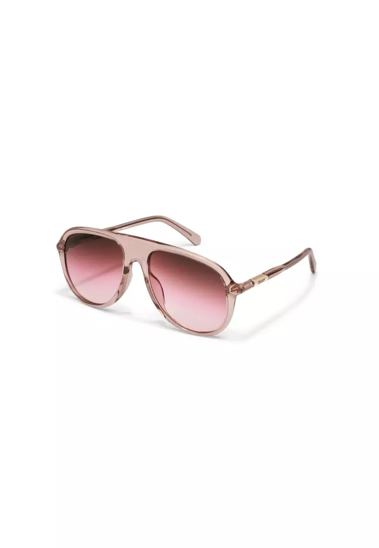 QUAY Chart Topper Sunglasses - Doe/Rouge Glow
