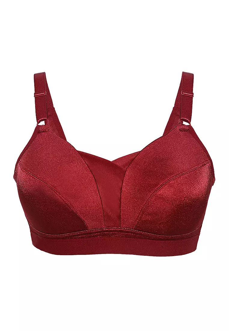 Jual TULIP Tulip Wonderfit Essential Full Cup Non Wire Bra Maroon