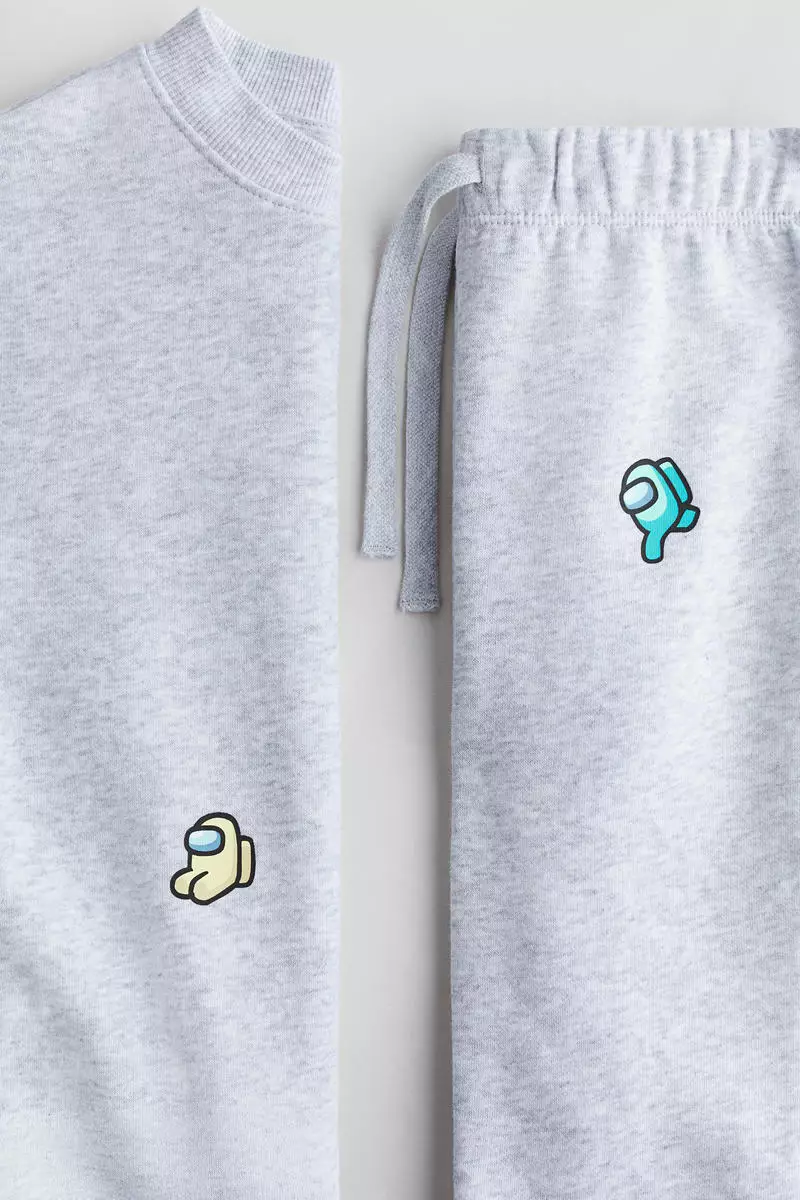2-piece printed sweatshirt set