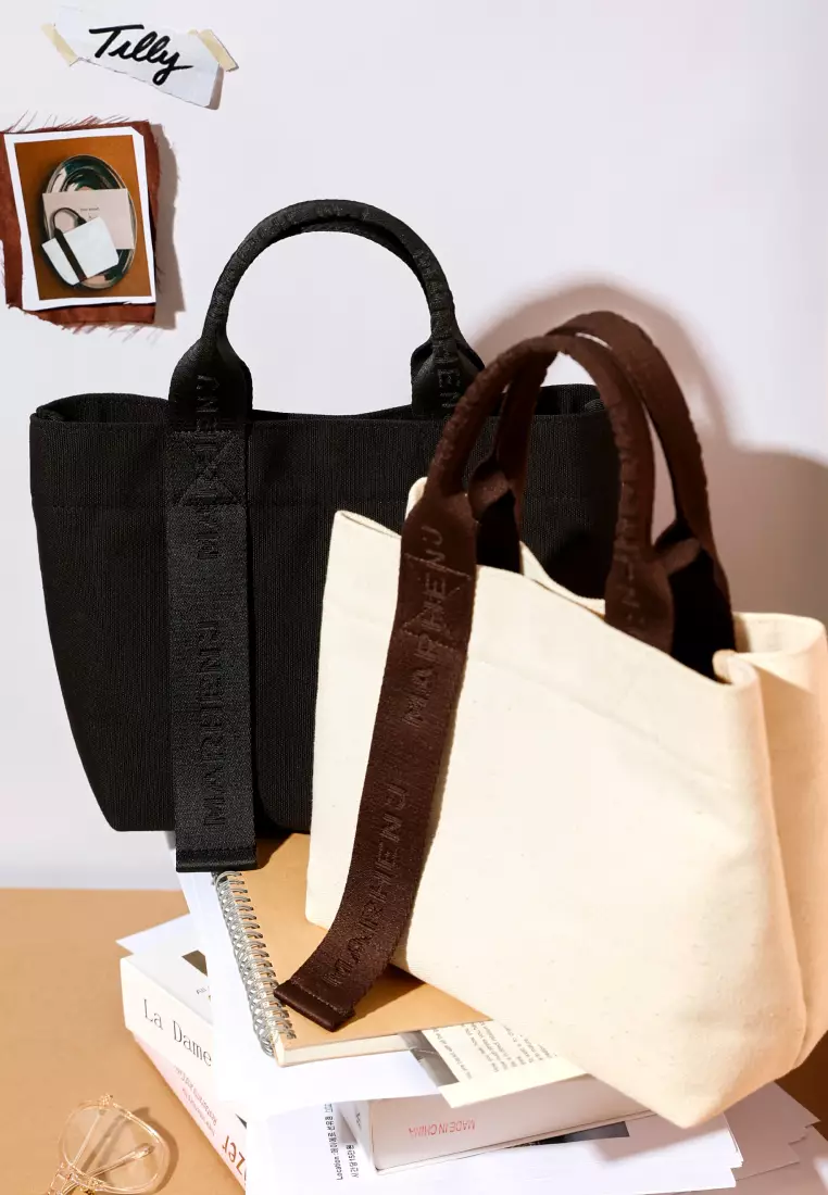 TILLY Canvas Handbag Ivory