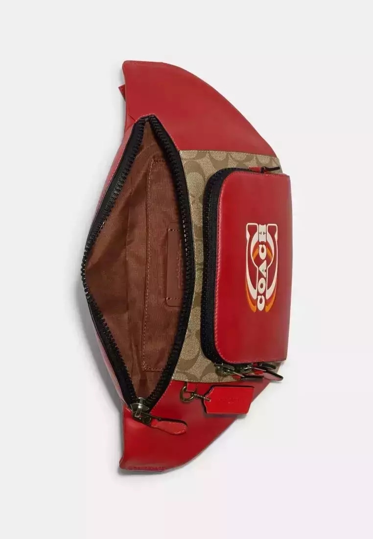 CE870 Track Beltbag Block Sign 1941 Red Khaki Multi