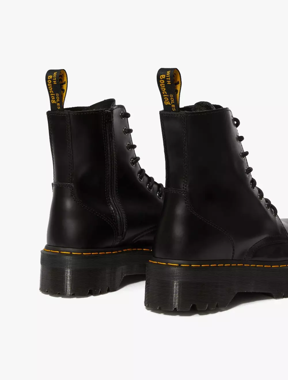 Jadon 8 I Zip Unisex Boots - Black Polished