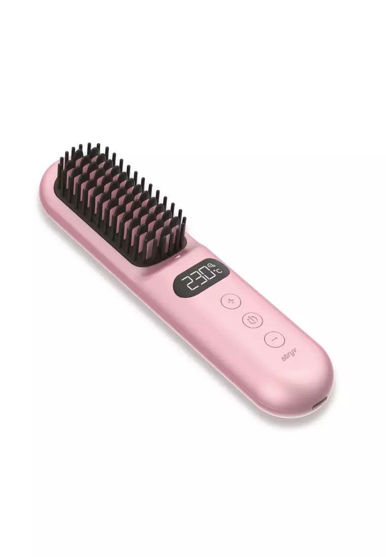 Buy Stryv MiniStyler - Pink - Compact Wireless Anti-frizz Heated Comb ...