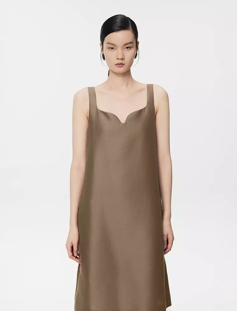 中長款吊帶連衣裙