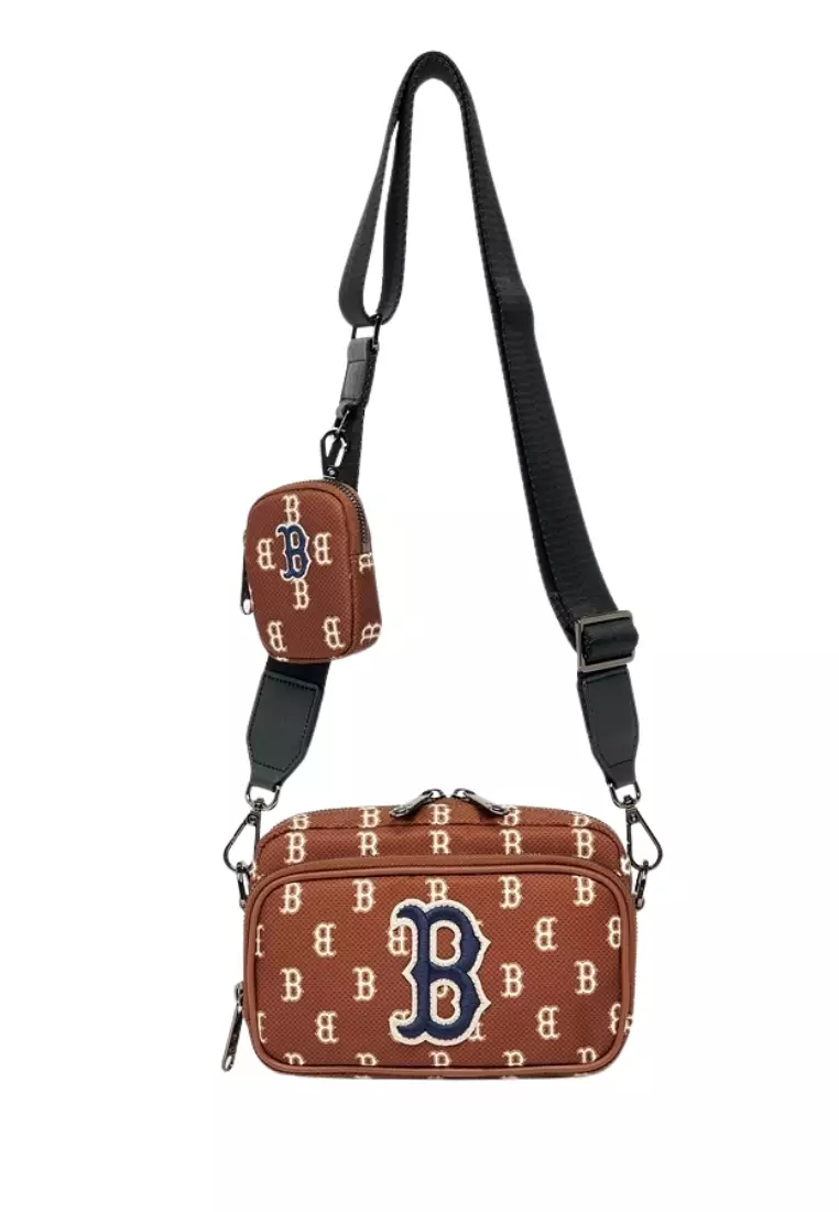 Monogram Mini Cross Bag - Boston Brown