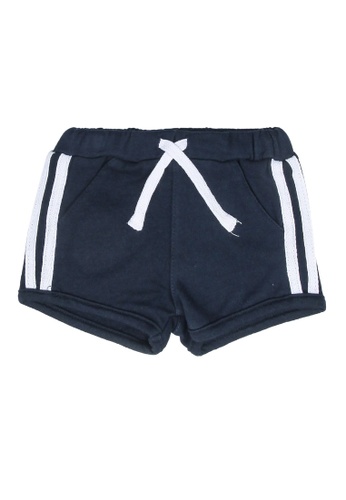 FOX Kids & Baby navy Side Stripes Active Shorts 0639DKAED38F91GS_1