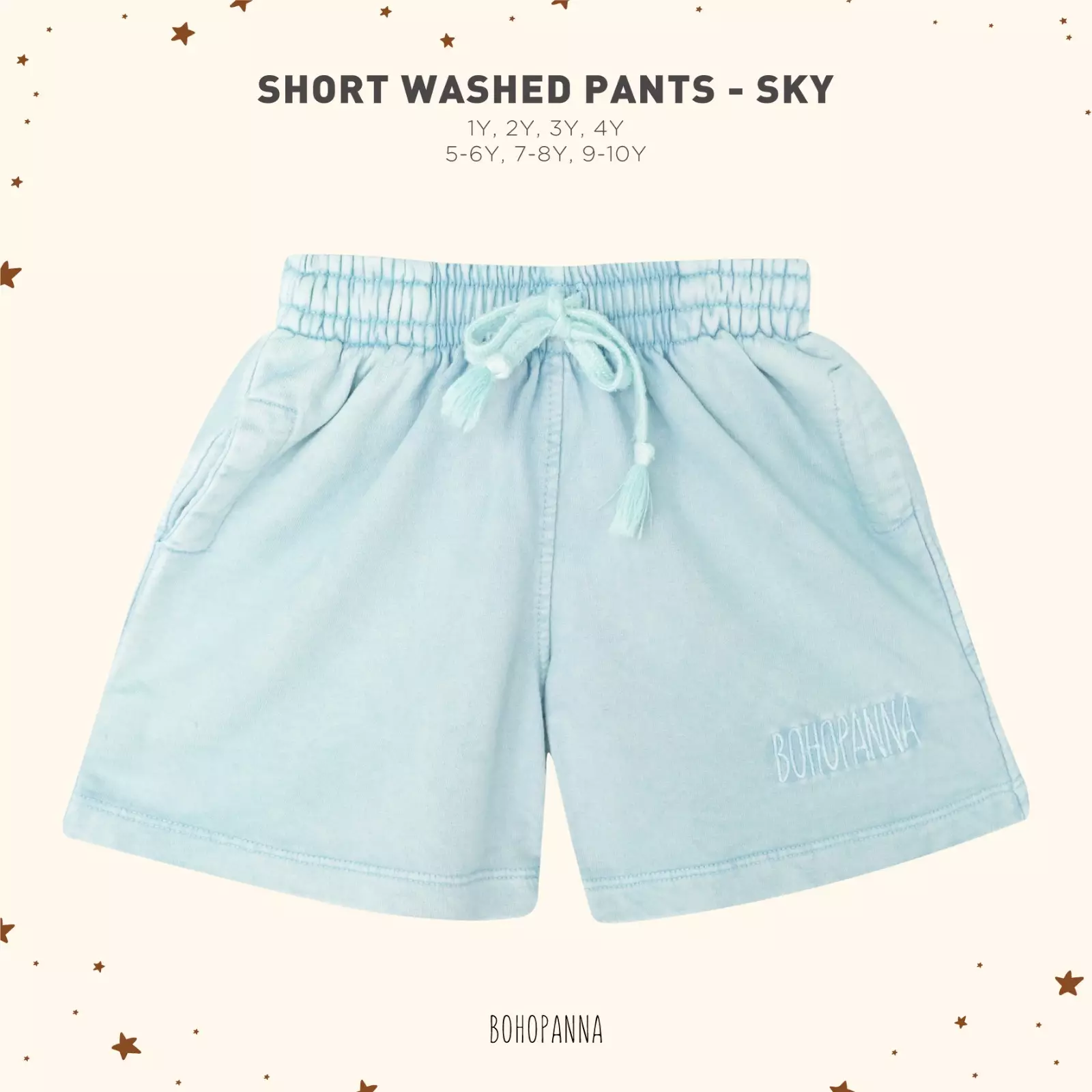 BOHOPANNA - SHORT WASHED PANTS 2.0 - CELANA PENDEK ANAK