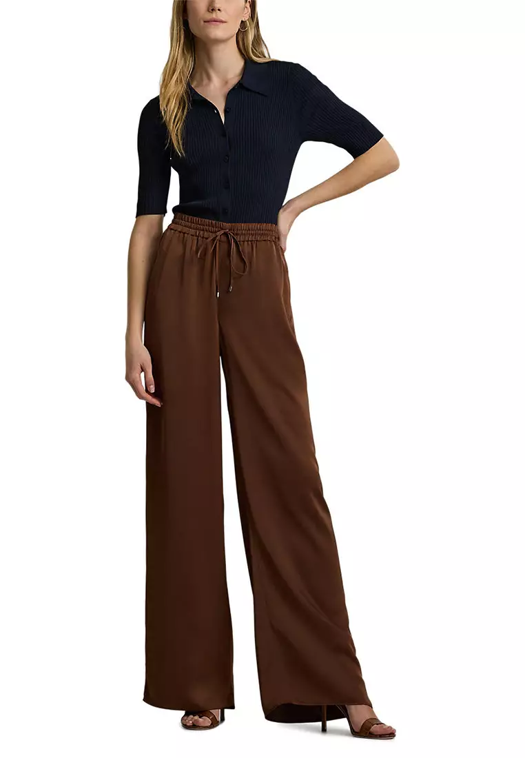 Lauren Ralph Lauren Rib-Knit Elbow-Sleeve Polo Cardigan