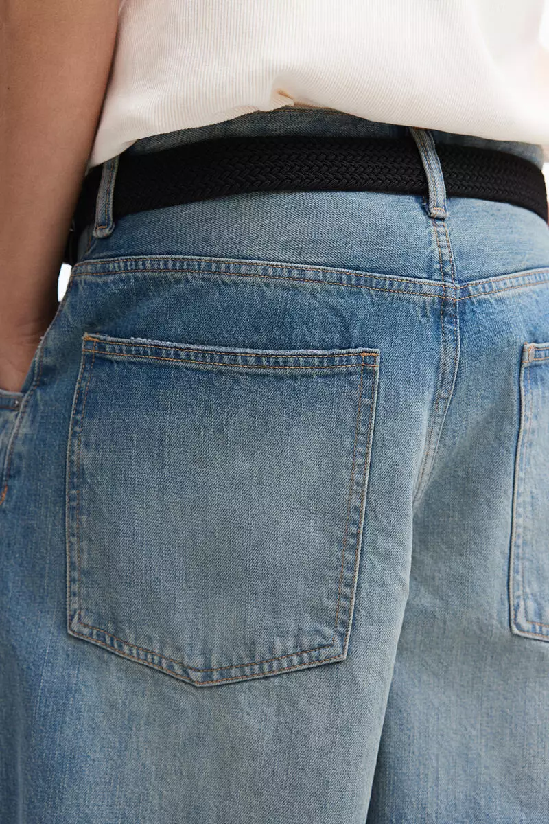 Baggy denim shorts