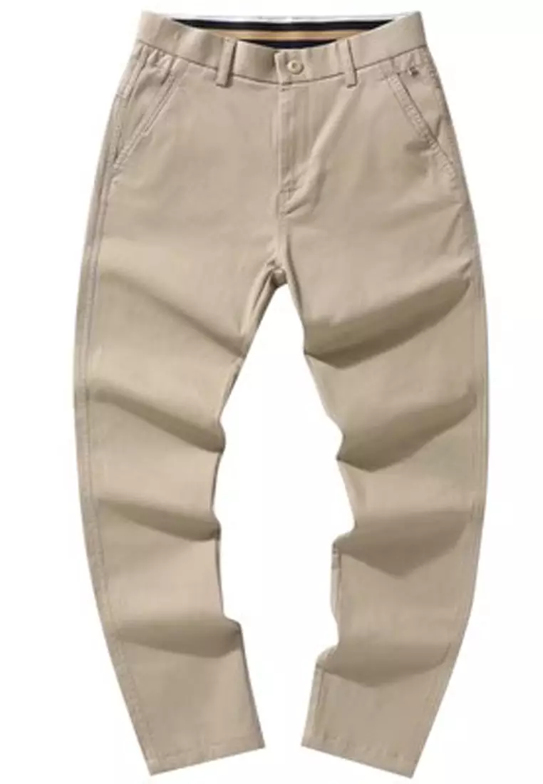 型男直腳斜布褲