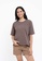 FOREST brown Forest Ladies Premium Cotton Loose Fit Cut Oversized Tshirt Women Crew Neck Print Tee - 822180-12LtBrown C204BAA5537273GS_2