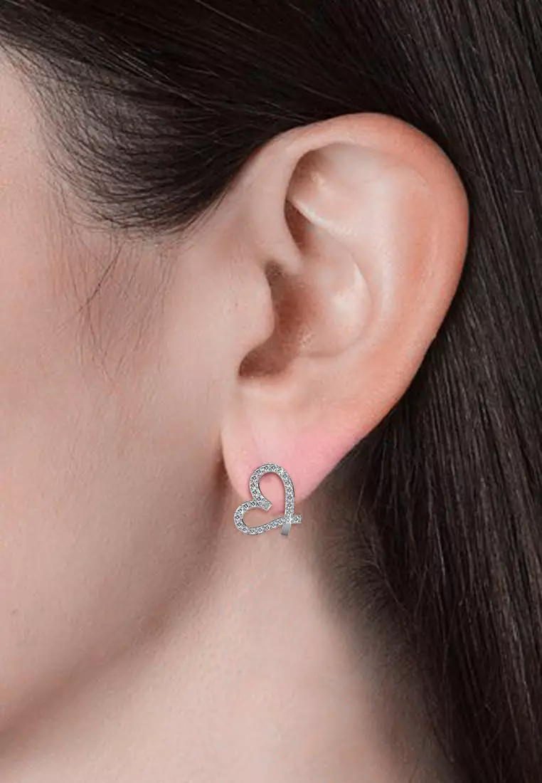 Swarovski love earrings shop
