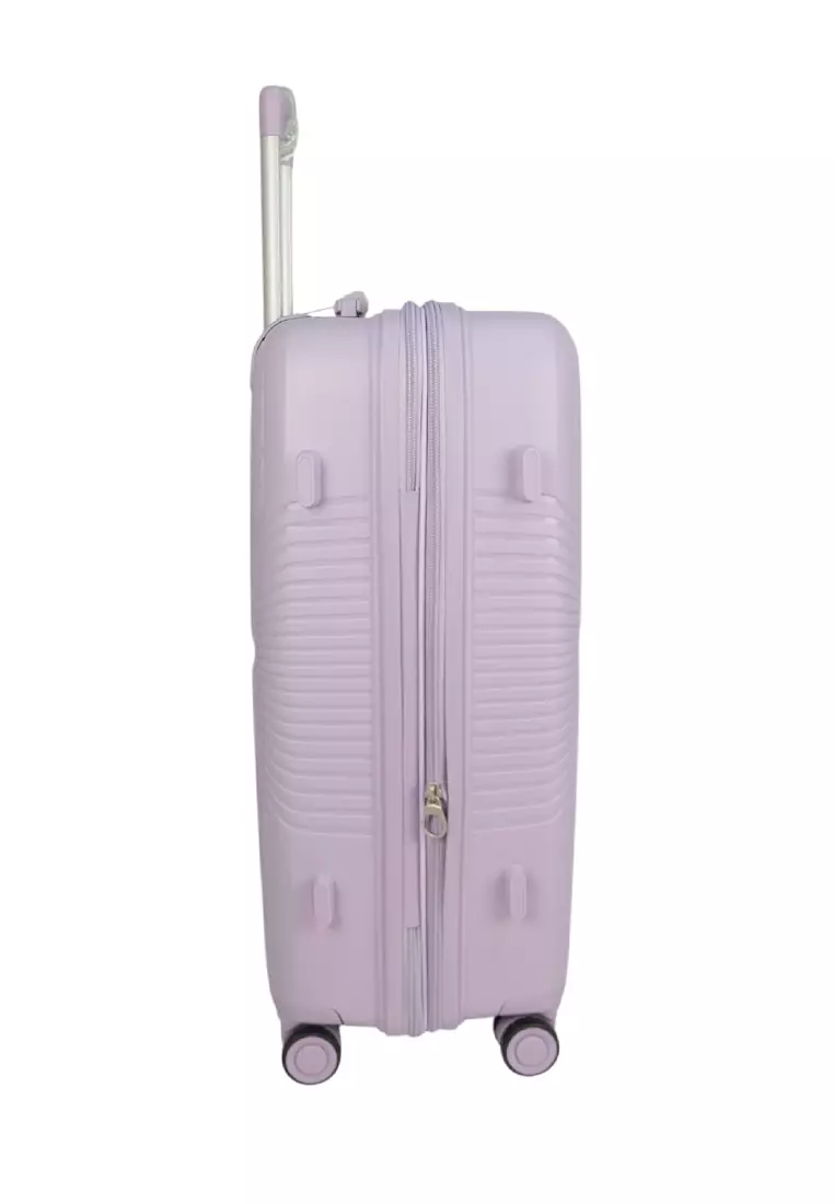 GIORDANO 20/24/28 PP EXPANDABLE &ANTI-THEFT TROLLEY CASE - GA2506-LIGHT PURPLE