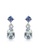 SO SEOUL multi and silver Leilani Maple Leaf Blue Shade Swarovski® Crystals Stud Earrings and Necklace Set 61E31AC0FAEECBGS_6