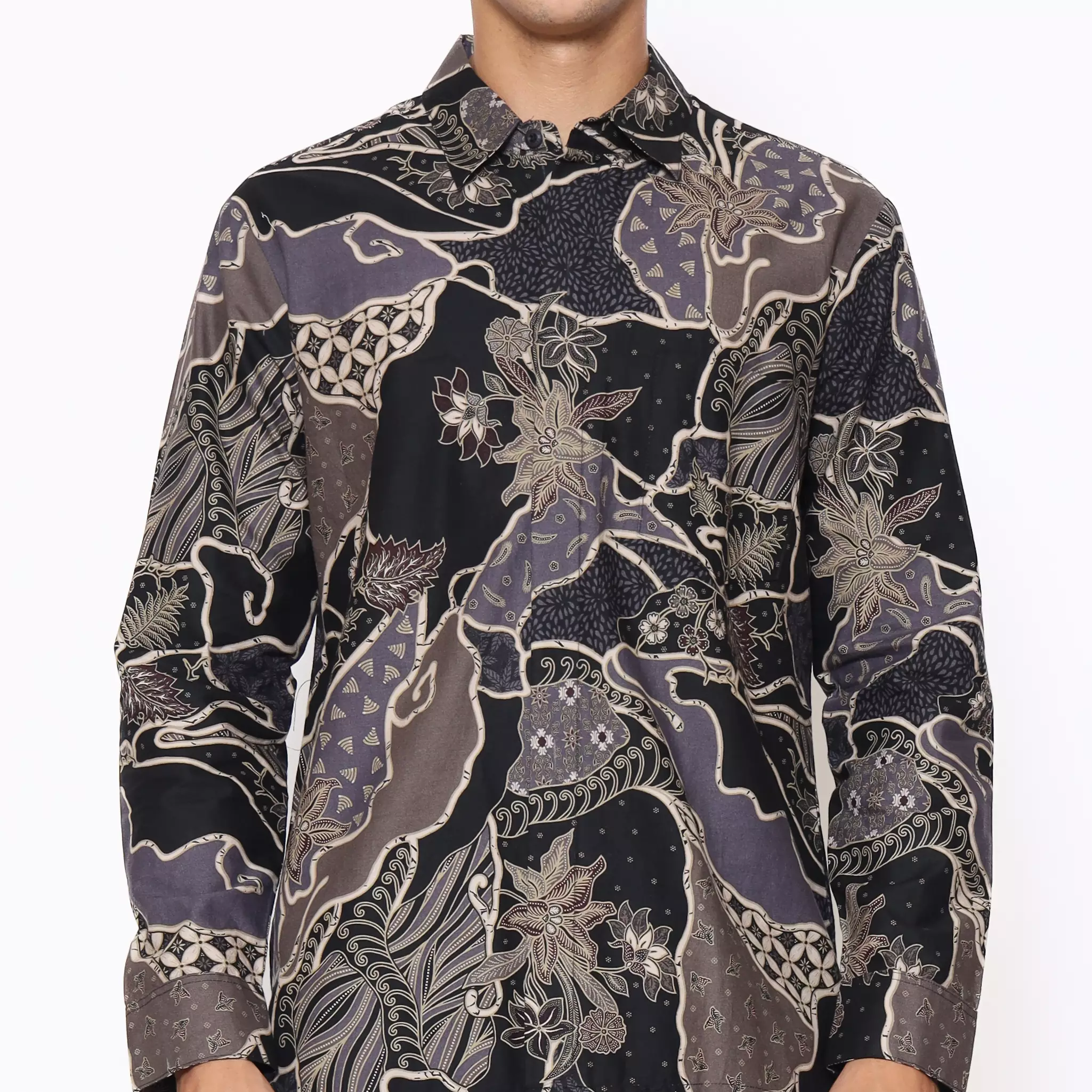 Kemeja Batik Pria - Bhatara Batik Zafran - Atasan Kemeja Batik Lengan Panjang